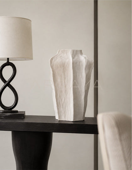 Plain Edge Hand Pinched Ceramic Vase - scene