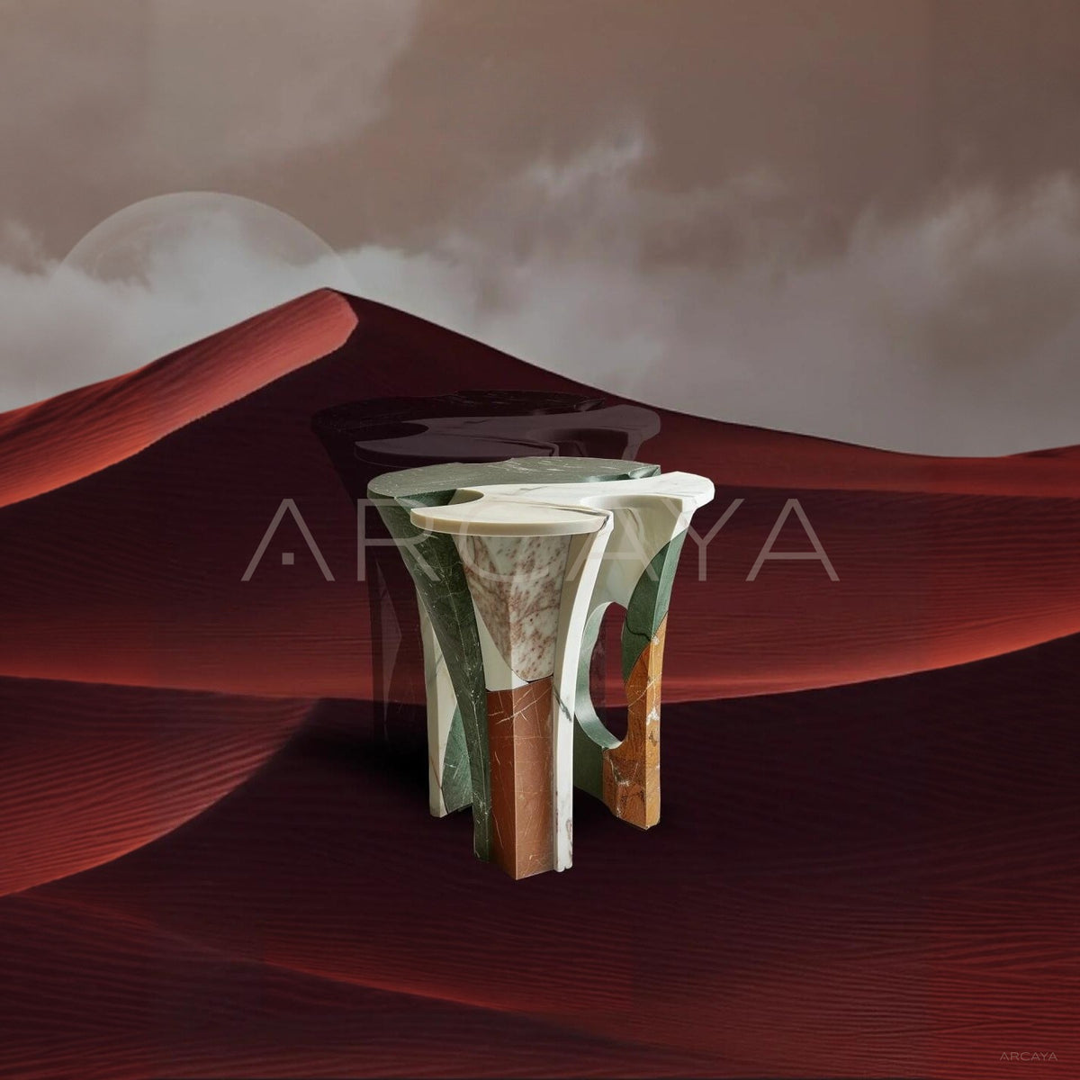 Yeshi Smelted Stone Side Table - main