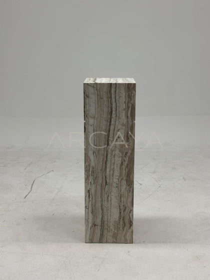 Sculptural Stone Pedestal Table - scene