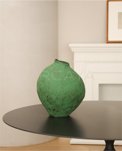 Wabi Sabi Hand Thrown Large Jar Vase - scene