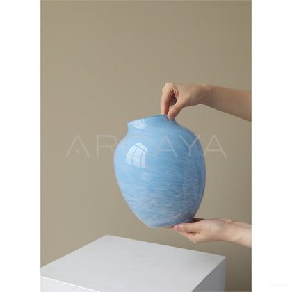 Glass Peony Vase - scene