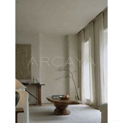 Stacked Wood Coffee Table - scene