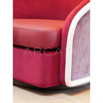 New Year Red Handmade Armchair - scene