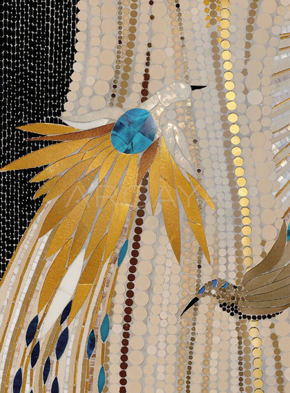 Burnt Platinum Mother Of Pearl Screen - scene