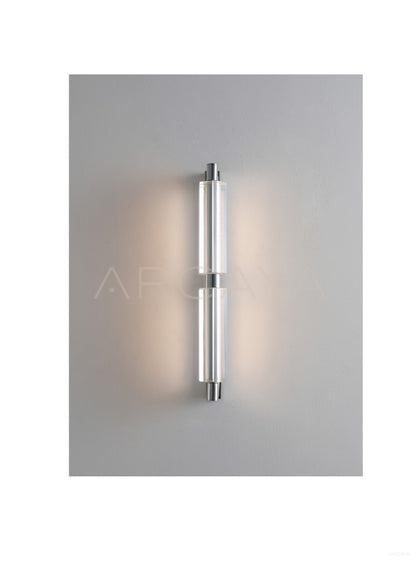 Clear Geometric Crystal Bar Wall Light 80605 - scene