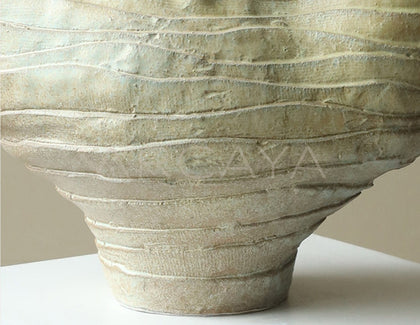 Vintage Twisted Pleated Irregular Vase - scene