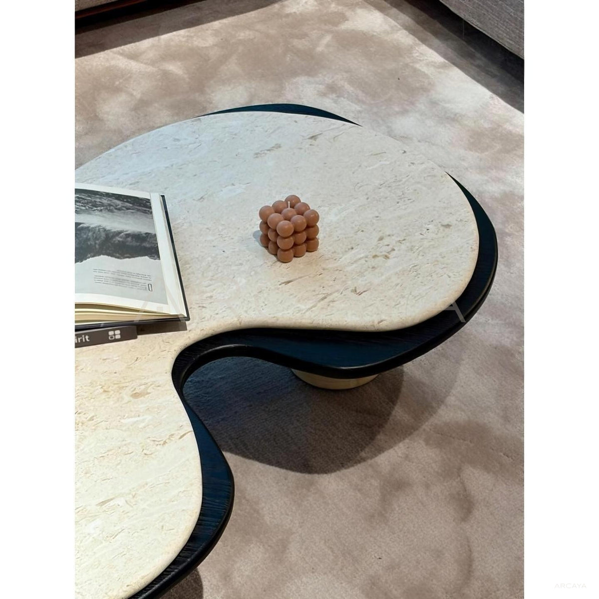 Nebula Marble Coffee Table in detail