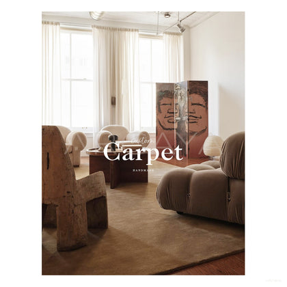Warm Brown Solid Rug Dsm P008 C01 - scene