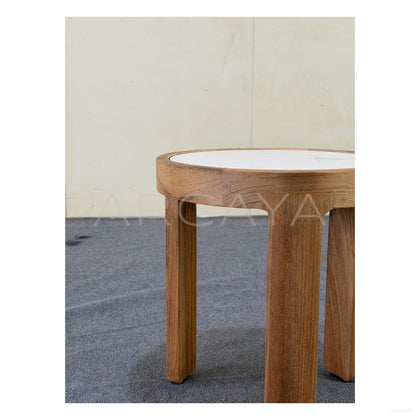 Teak Heritage Outdoor Lounger - scene