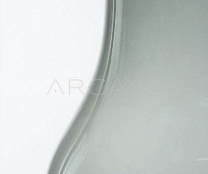 Minimalist Clear Glass Peony Vase - scene