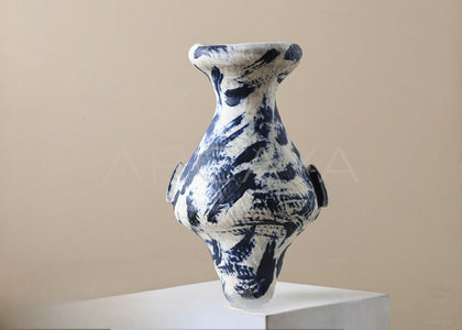 Dadan Jingdezhen Large Chinese Art Vase - scene