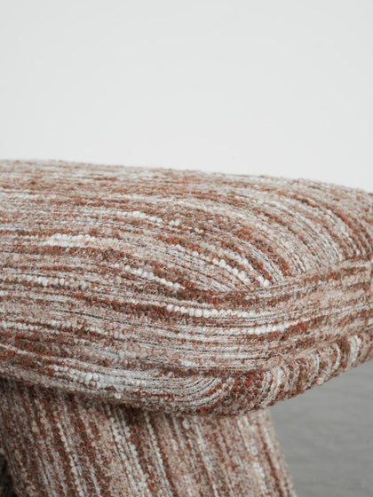 Bulbsquare Cotton Linen Vanity Stool - detail