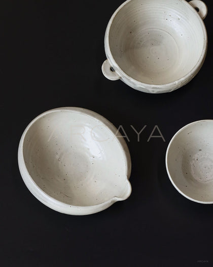 Amu Collab Double Ear Large Ceramic Bowl - scene