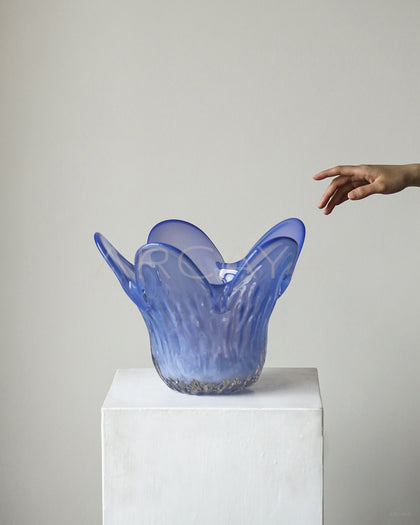 Glazed Glass Petal Vase - scene