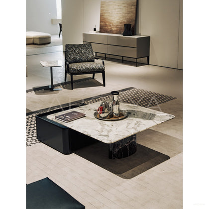 High Low Stone Coffee Table - scene