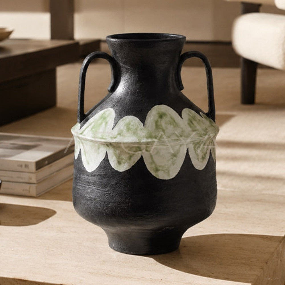 Dadan Stoneware Double Ear Vase Hotel - main