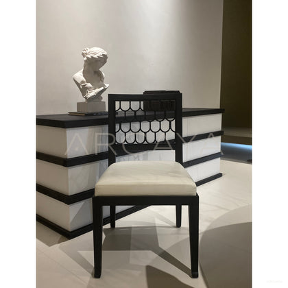 Maritime Fish Scale Dining Chair - scene