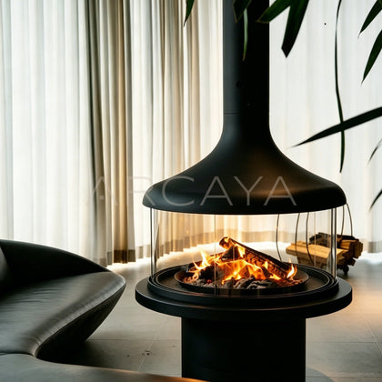 Suspended Fireplace Home - main