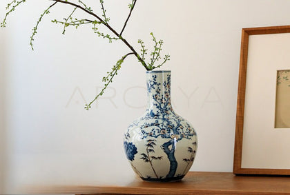 Jingdezhen Blue White Jar Vase Entryway - scene