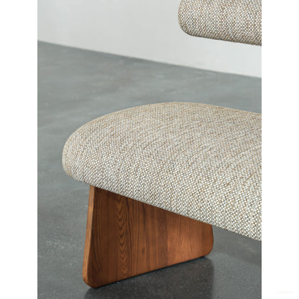 Mid Century Backrest Bench - scene