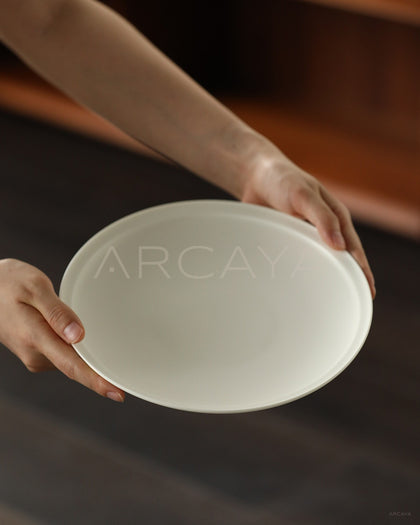 Rongbai Collab White Porcelain Four Person Set - scene