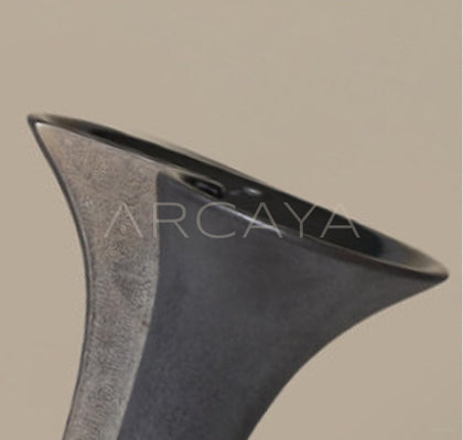 Wabi Sabi Two Tone Irregular Ceramic Vase - scene