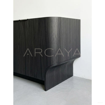Ash Wood Minimalist Sideboard - scene