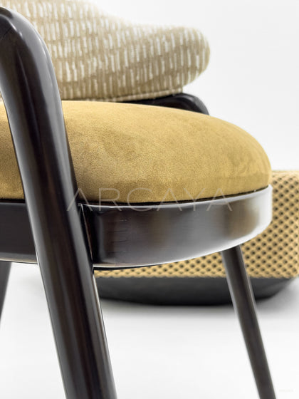 Solid Wood Upholstered Dining Chair - detail