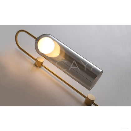 Ring Rod Clear Column Wall Light 10923 - scene