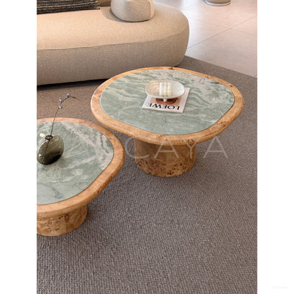 Tiffany Green Coffee Table - scene