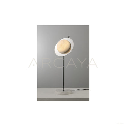 Stone Half Moon Disc Tall Table Lamp 96175 - scene