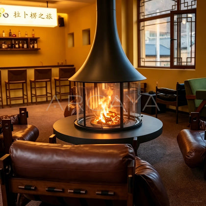 Suspended Fireplace For Retail Space - main