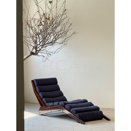 Mid Century Floor Chaise Lounge - scene