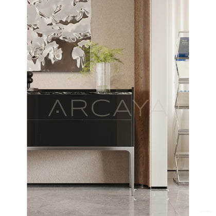 Italian Minimalist Entryway Cabinet - scene