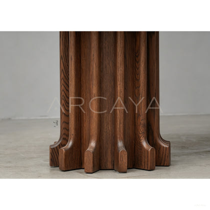 Oak Oval Dining Table - scene
