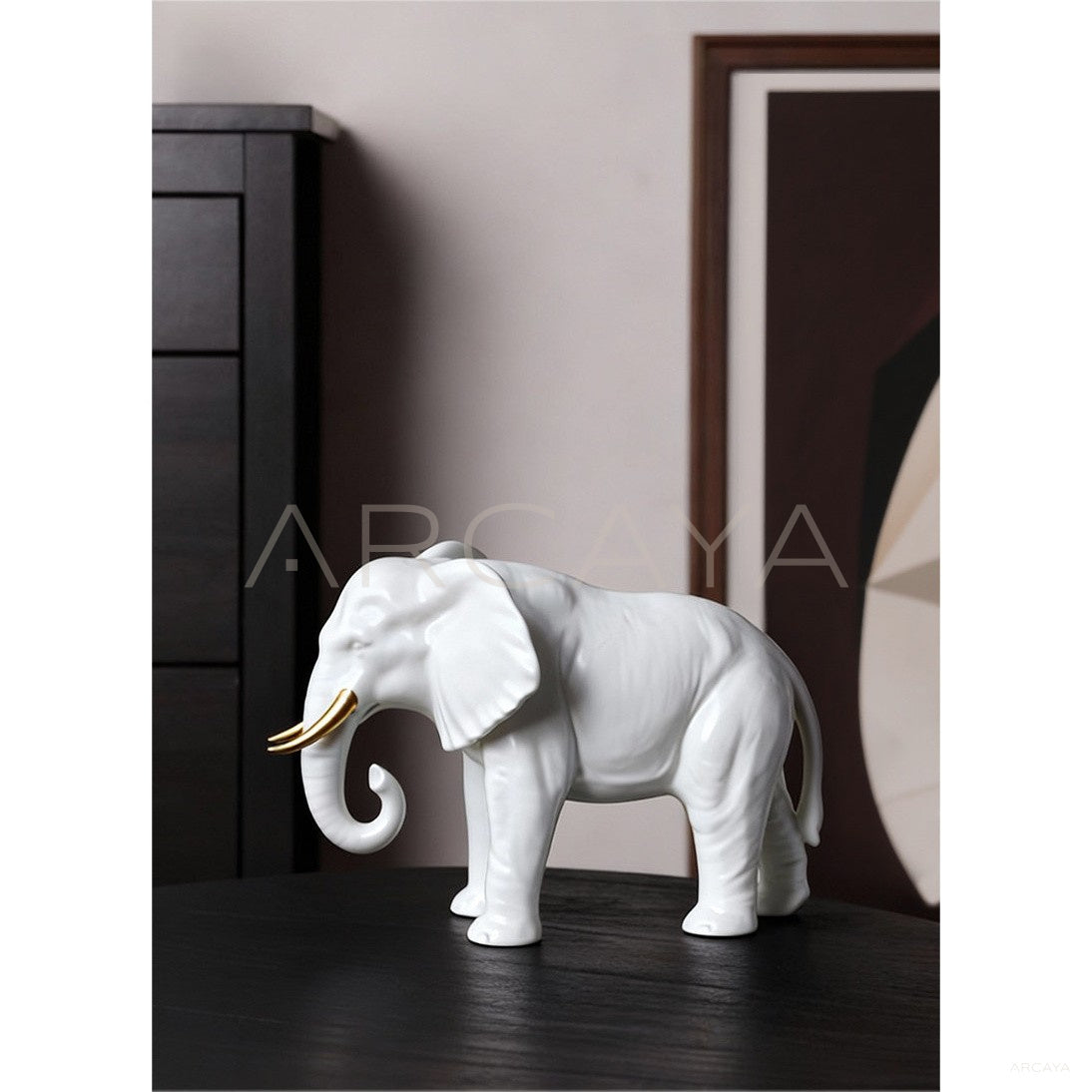 Ceramic Elephant Ornament in detail