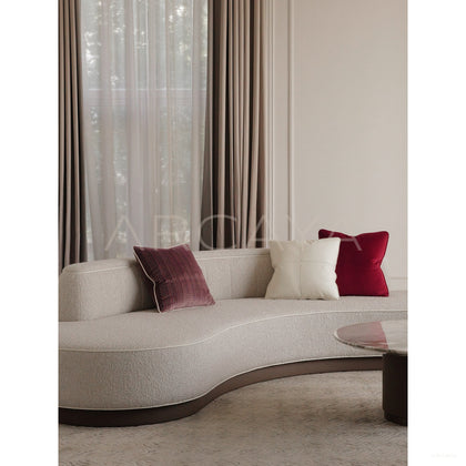 Handmade Curved Sofa - scene