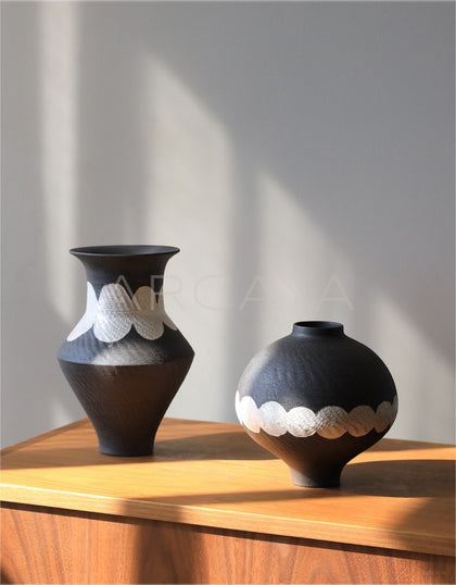Dadan Silver Glaze Jingdezhen Designer Vase - scene