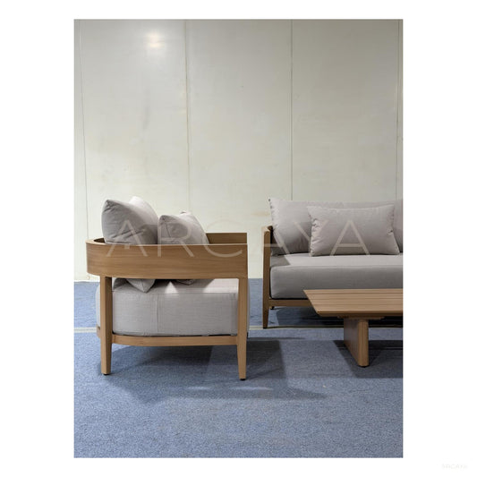Balmain Aluminum Outdoor Sofa - scene