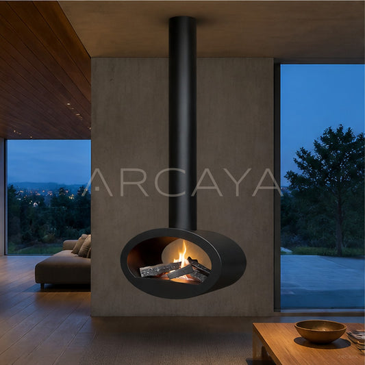 Baron Hanging Fireplace - scene