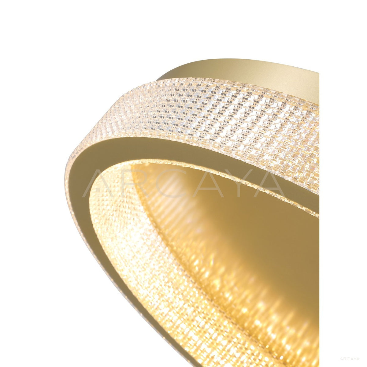 Textured Gold Ring Ceiling Light 60188 in detail