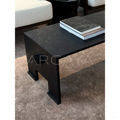 Textured Statement Piece — Coffee Table - scene