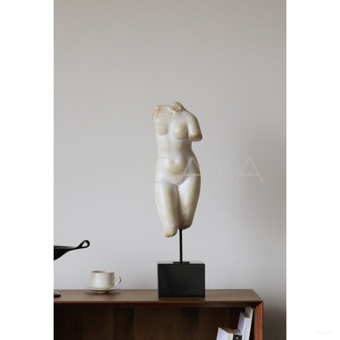 Venus Bust Sculpture Mid Century in detail