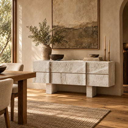Zhuo Rustic Sideboard - scene