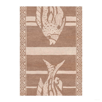 Tiger Stripe Totem Art Rug - scene