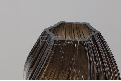 Clear Glass Hydroponic Vase - detail