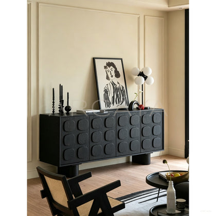 Mid Century Charcoal Relief Sideboard - scene