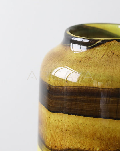 Colorful Glazed Glass Narrow Mouth Vase - scene
