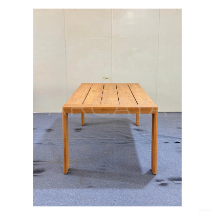Teak Outdoor Dining Set Courtyard - scene