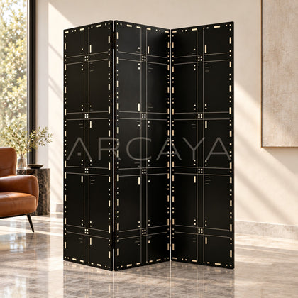 Bauhaus Geometric Folding Screen - main